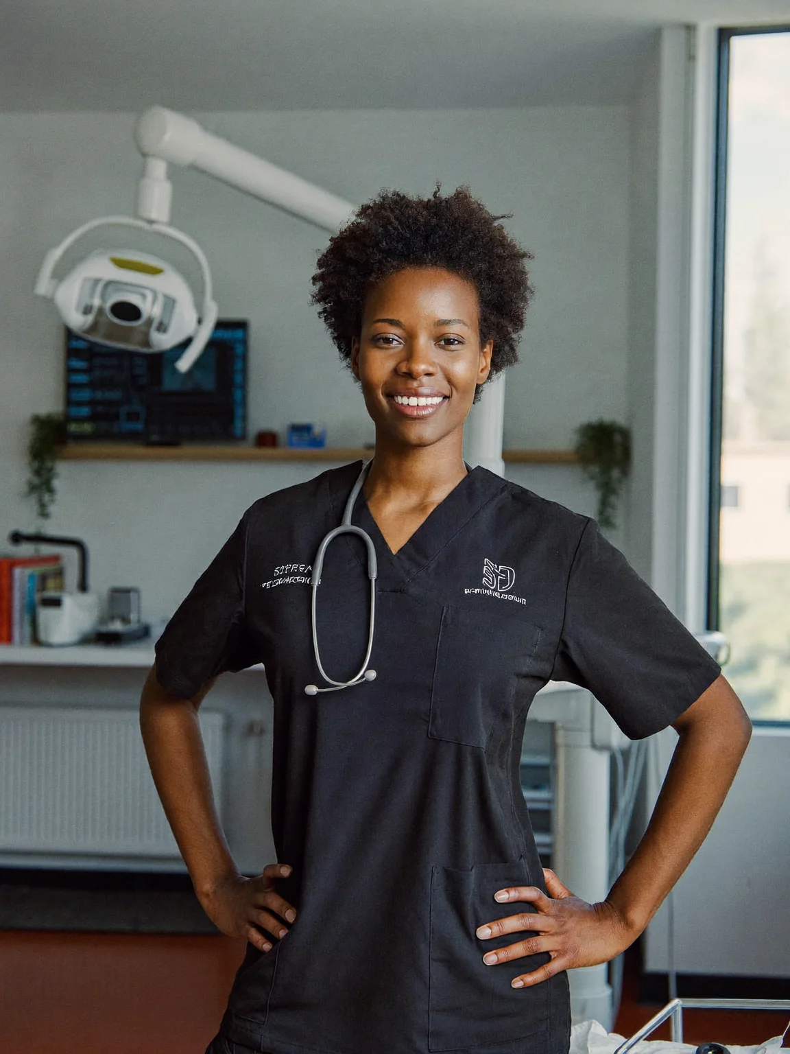 A dentist in her own practice (illustrative image)